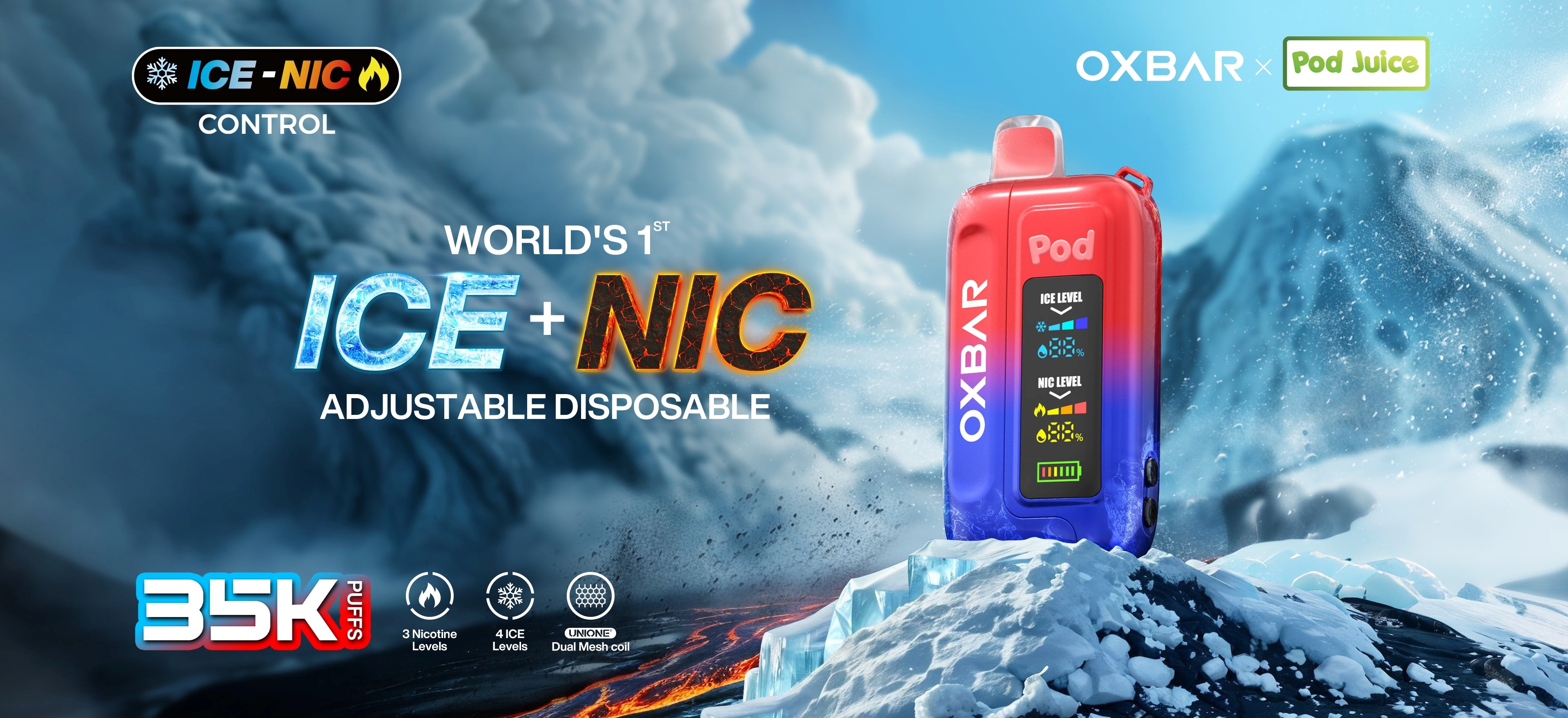 cheap pod juice x oxbar ice-nic control 35k near me