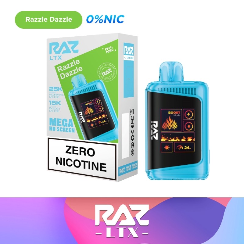 raz ltx 25k nicotine free disposable flavors