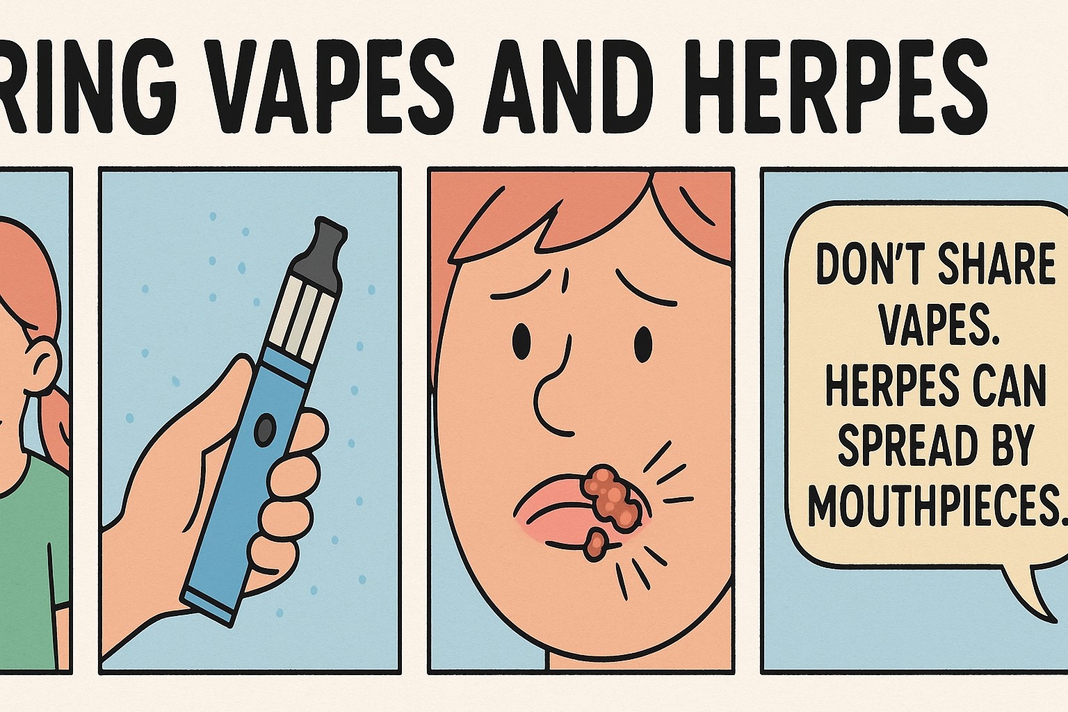 can you get herpes from sharing a vape
