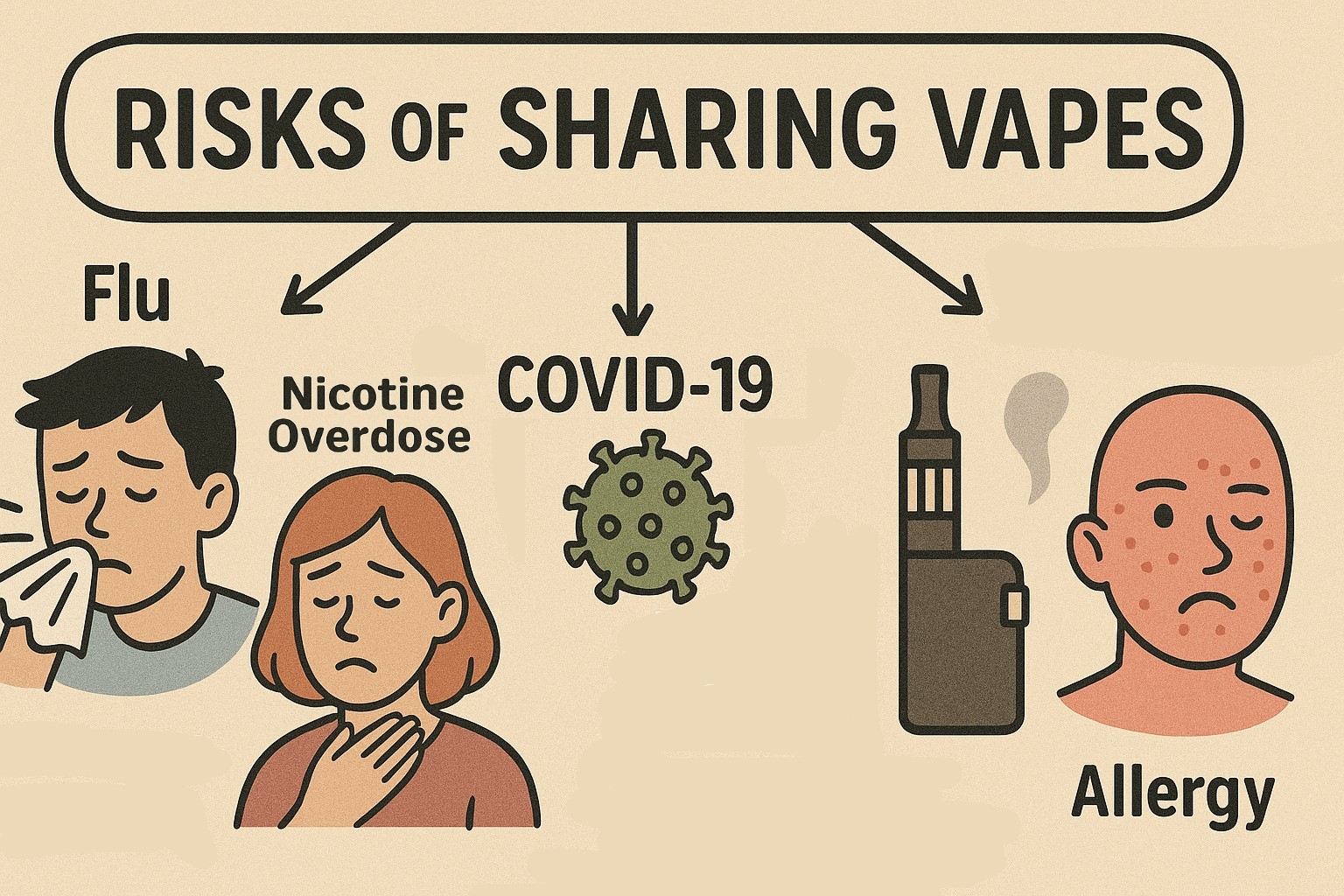 risks of sharing vapes
