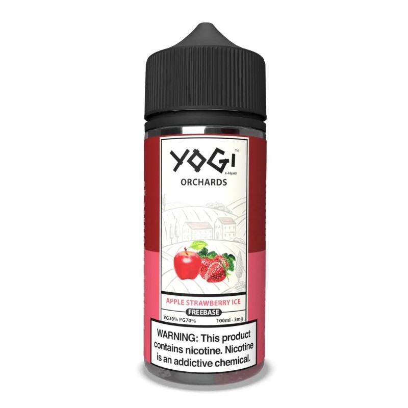 Yogi Orchards Freebase Apple Strawberry Ice E-juice 100ml