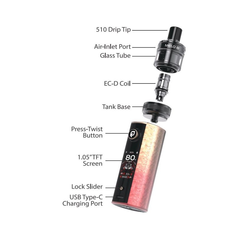 Eleaf iStick X80 Vape Mod Kit with Melo X 3200mAh 80W
