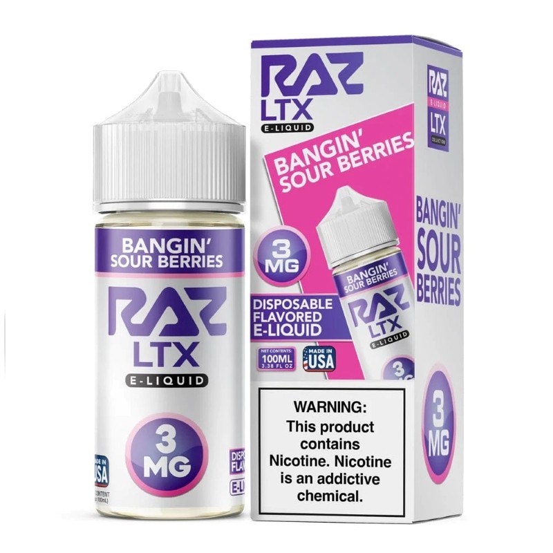 Pod Juice X RAZ LTX Bangin Sour Berries E-juice 100ml