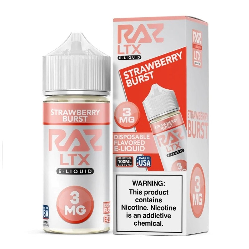 Pod Juice X RAZ LTX Strawberry Burst E-juice 100ml