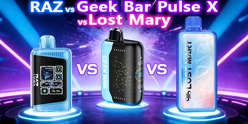 RAZ vs Geek Bar Pulse X vs Lost Mary: Which 25K Smart Vape Wins?