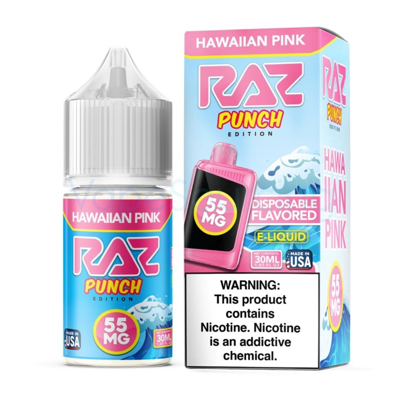 Pod Juice X Raz Punch Edition Salts Hawaiian Pink E-juice 30ml