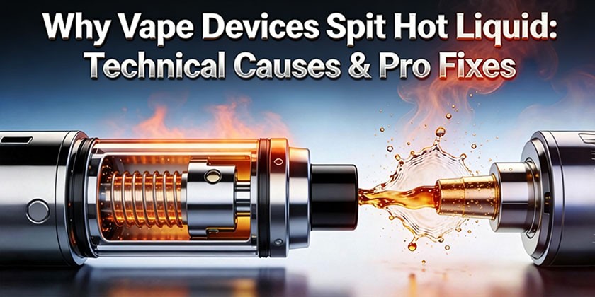 why vape devices spit hot liquid