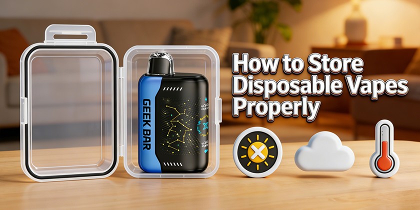 How to Store Disposable Vapes Properly？