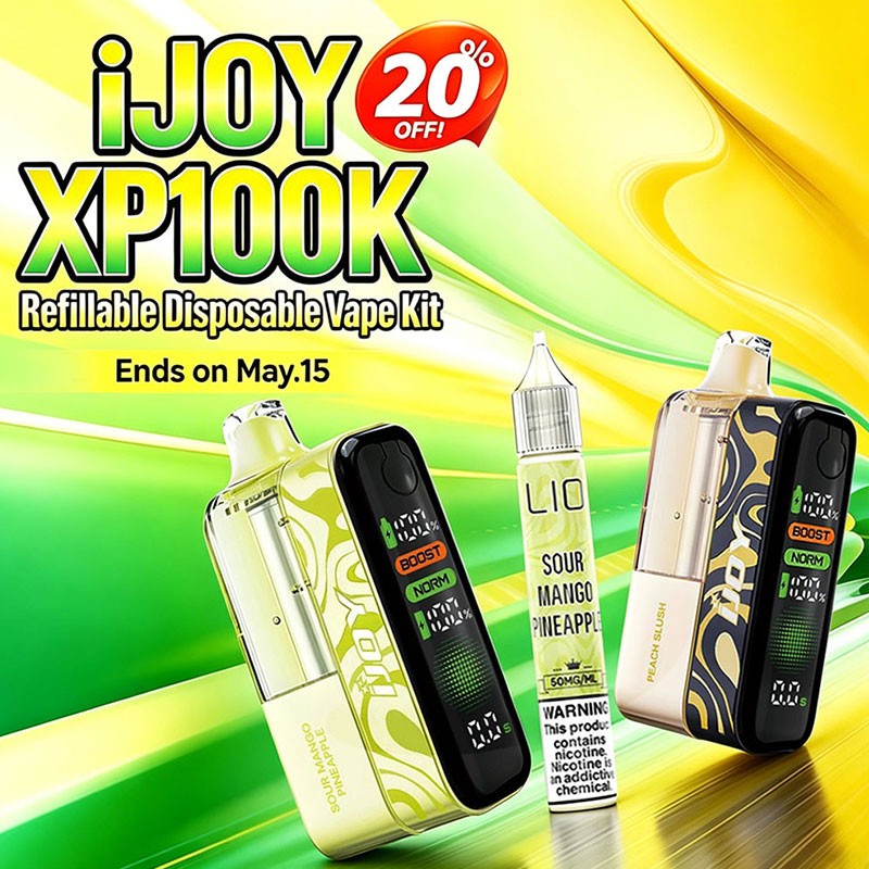 iJOY XP100K Refillable Disposable Vape Kit 33ml 5%