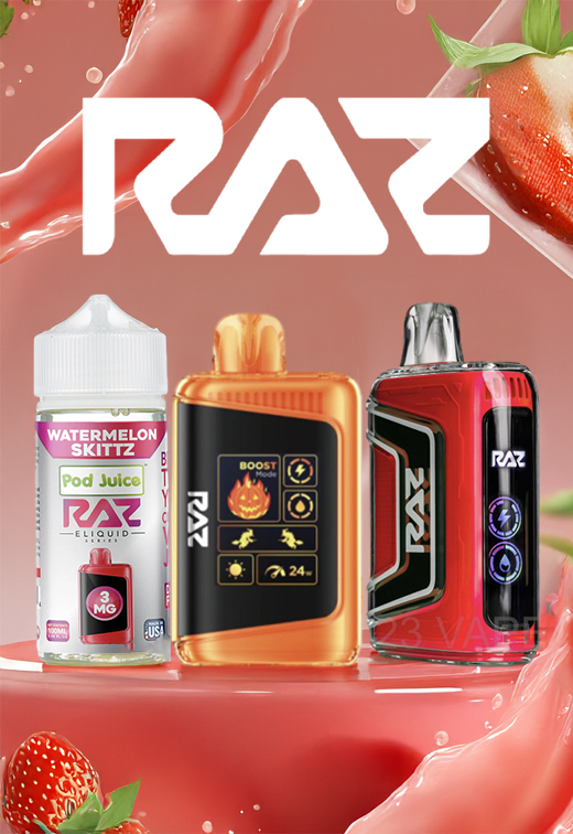 RAZ Disposable Vapes and E-liquid