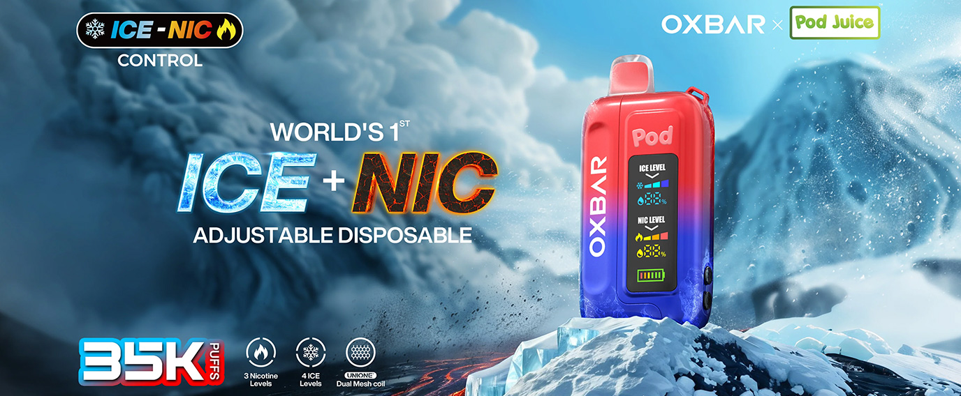 Pod Juice X OXBAR Ice-Nic Control 35K Disposable Vape