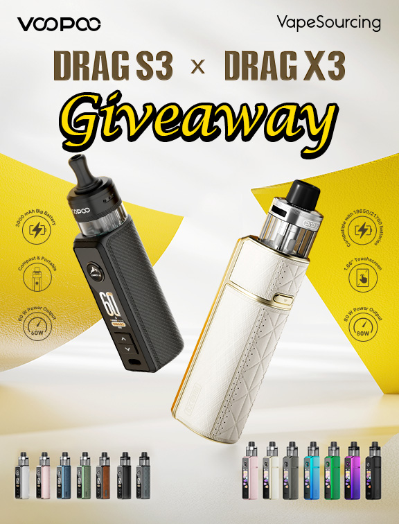 VOOPOO Drag S3&X3 Give Away