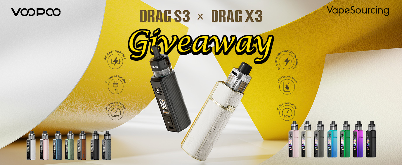 VOOPOO Drag S3&X3 Give Away