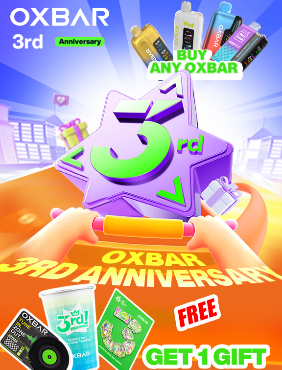 OXBAR 3rd Anniversary Free Gift
