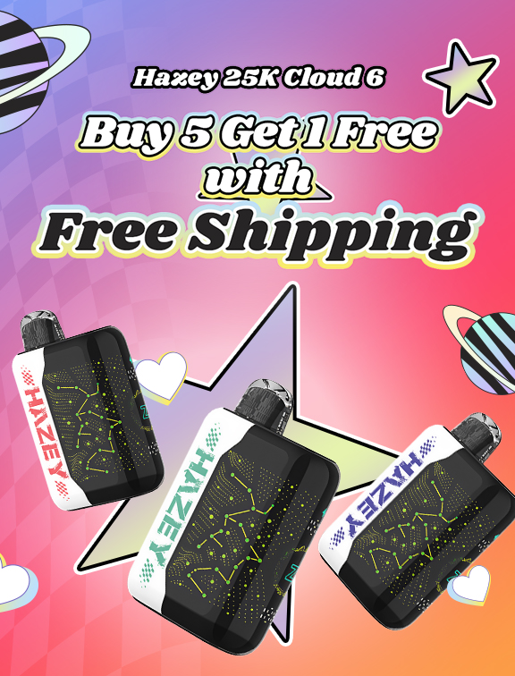 Hazey 25K Buy 5 Get 1 Free with Free Shipping