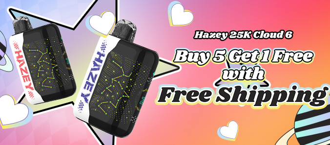 Hazey 25K Buy 5 Get 1 Free with Free Shipping