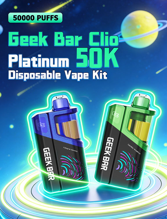 Geek Bar Clio Platinum 50K Disposable Vape Kit