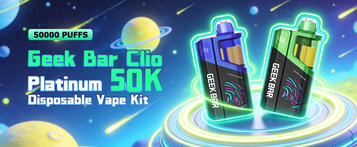 Geek Bar Clio Platinum 50K Disposable Vape Kit