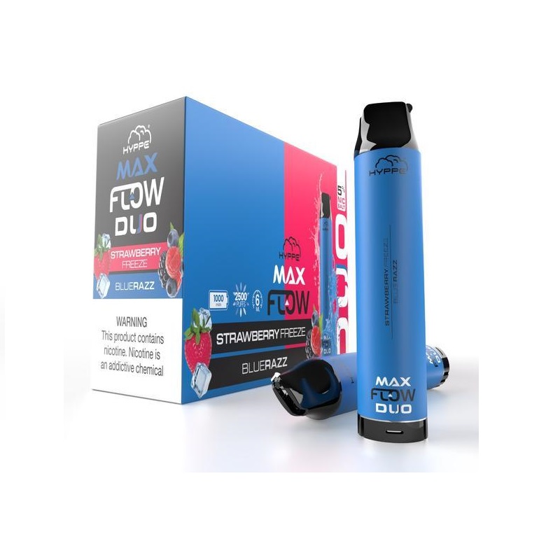 The MEGA FLOW DUO 4000 Puff Rechargeable Disposable is a