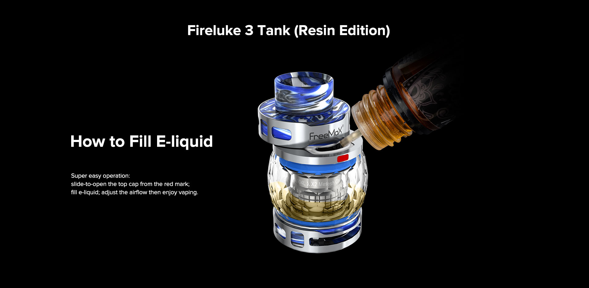 FreeMax Fireluke 3 Sub Ohm Tank-filling system