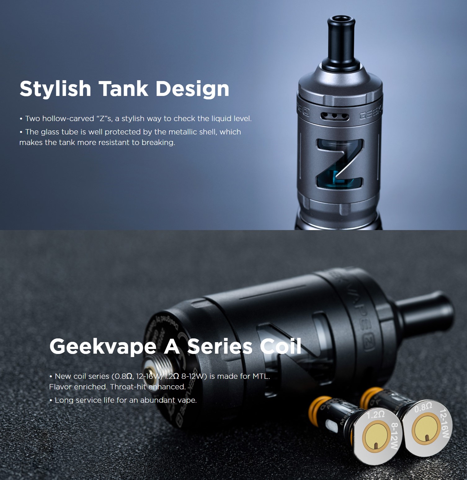 Geekvape Z MTL Tank 2ml New Atomizer Buy Now at $22.99