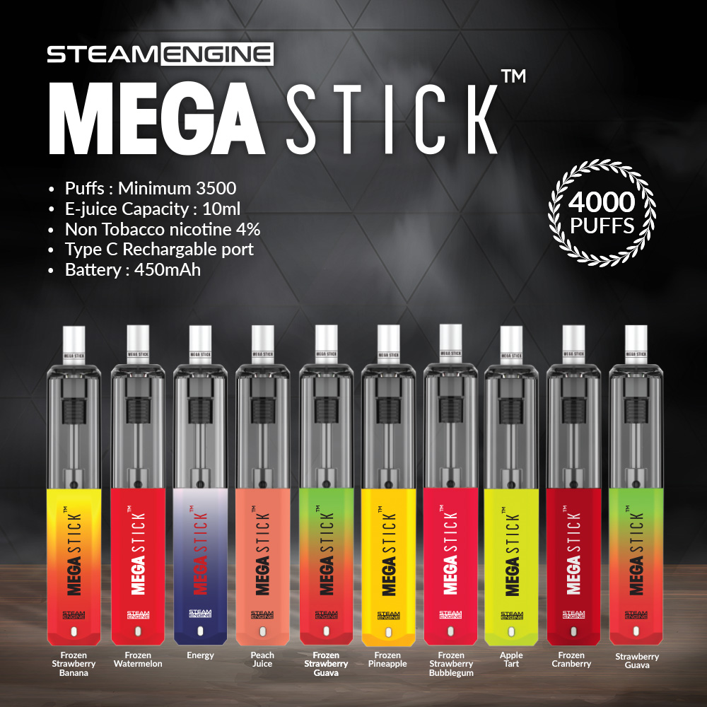 Steam Engine MEGA STICK Disposable Kit Cost