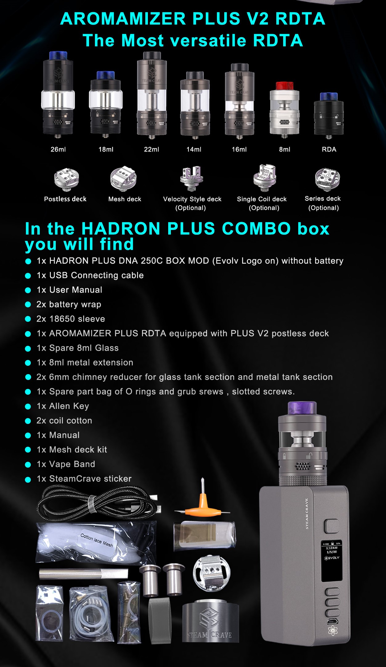 Steam Crave Hadron Plus DNA250C Kit Cost