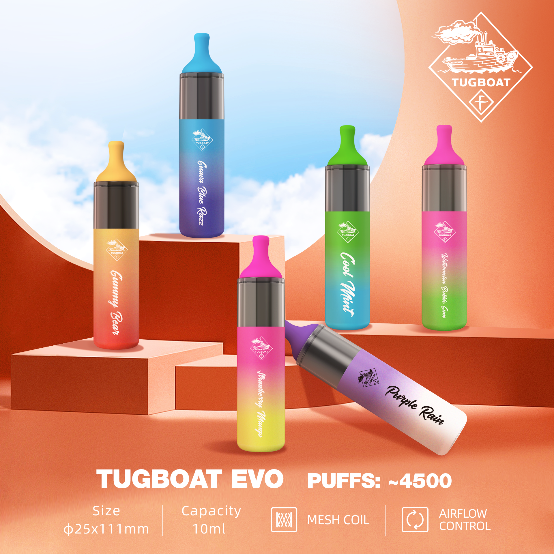 Tugboat Evo 4500 Puffs