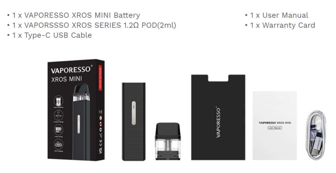 Vaporesso XROS MINI kit Cost