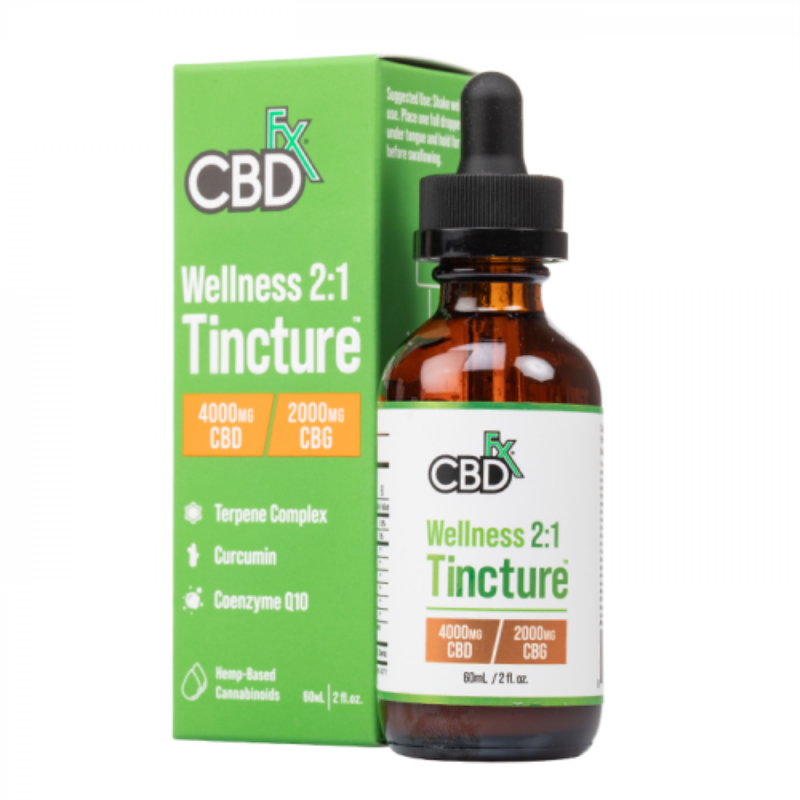 CBDfx CBD + CBG Oil Full Spectrum Wellness Tincture