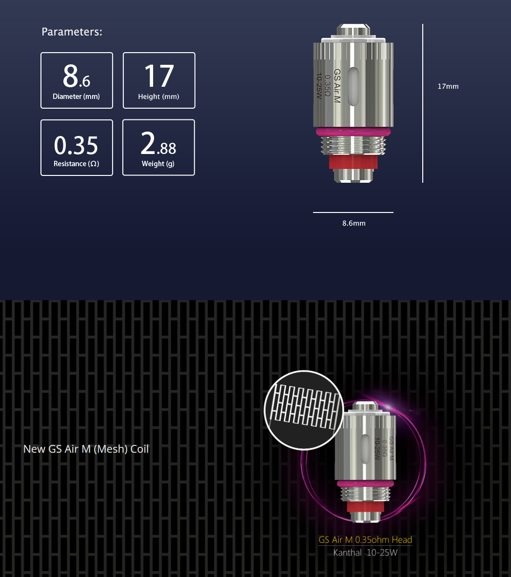 Eleaf GS Air M 0.35ohm Coil Head 