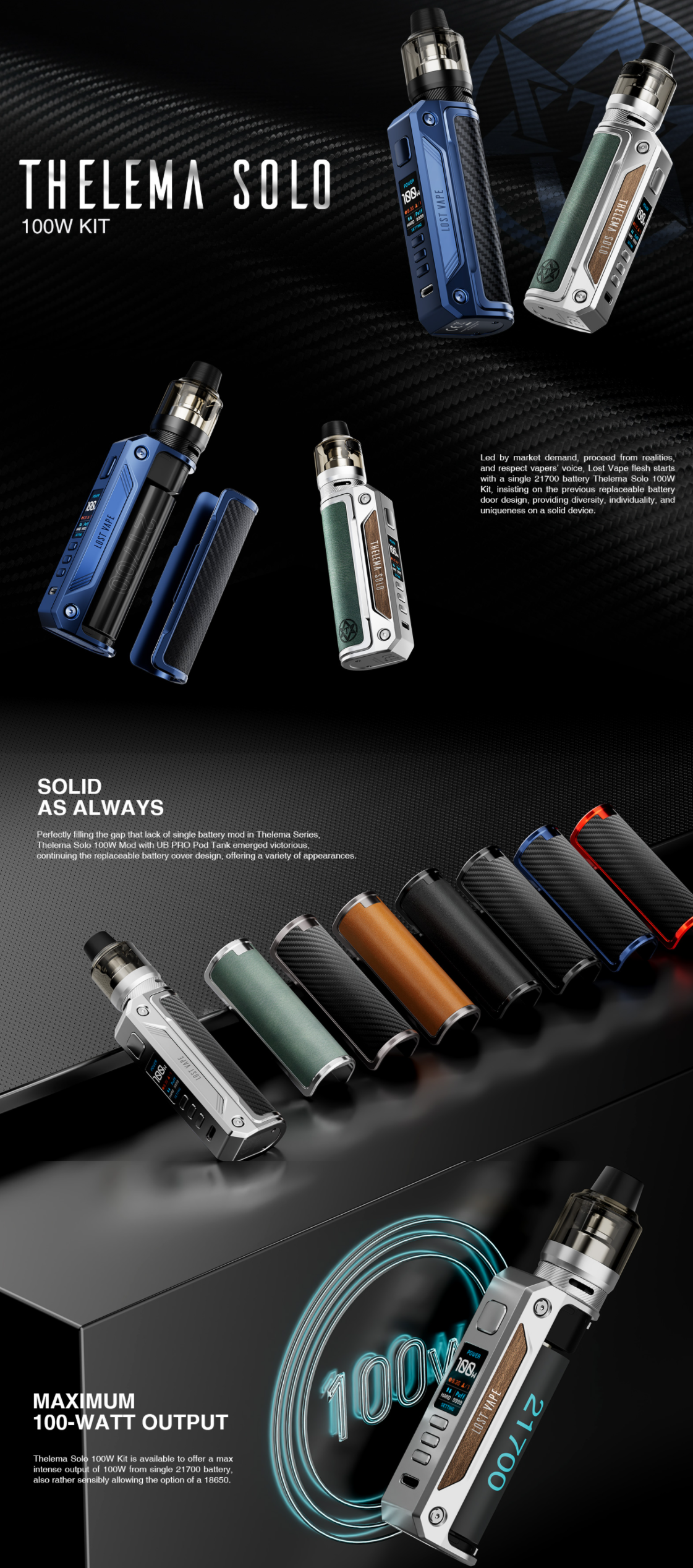 Lost Vape Thelema Solo Kit 