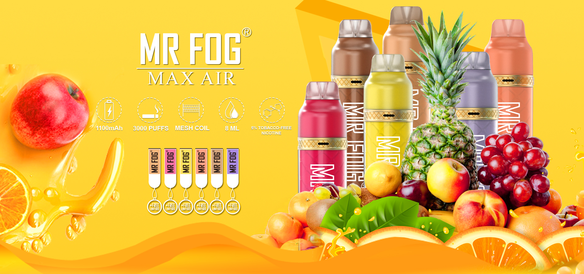 mr fog max pro air flavors