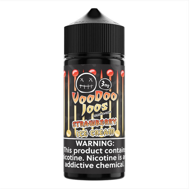 Voodoo Joos Strawberry Ice Cream Ejuice 100ml Vapesourcing