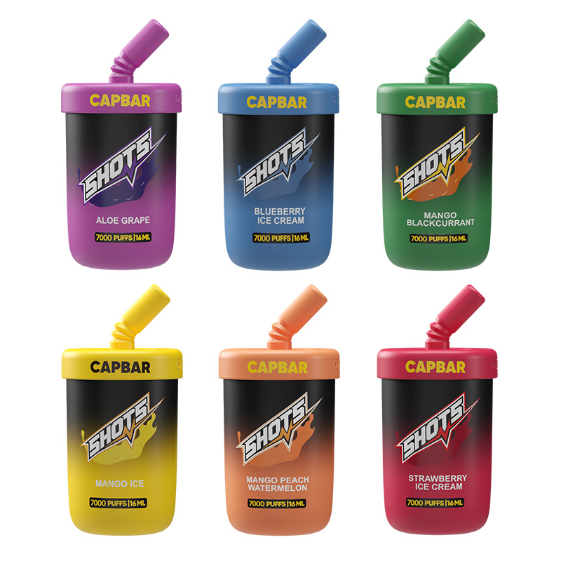 Capbar Shots Disposable Vape Kit 7000 Puffs 16ml