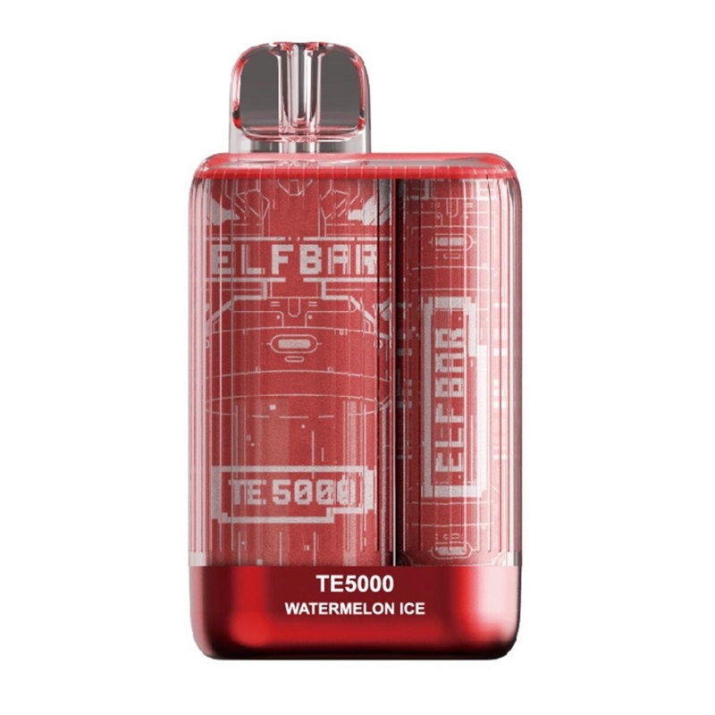 Elf Bar Vape Amazon Elf Bar RAYA D1 (13K) 5% - LED Screen Watermelon Ice Elf  Bar TE5000 Disposable Vape Kit