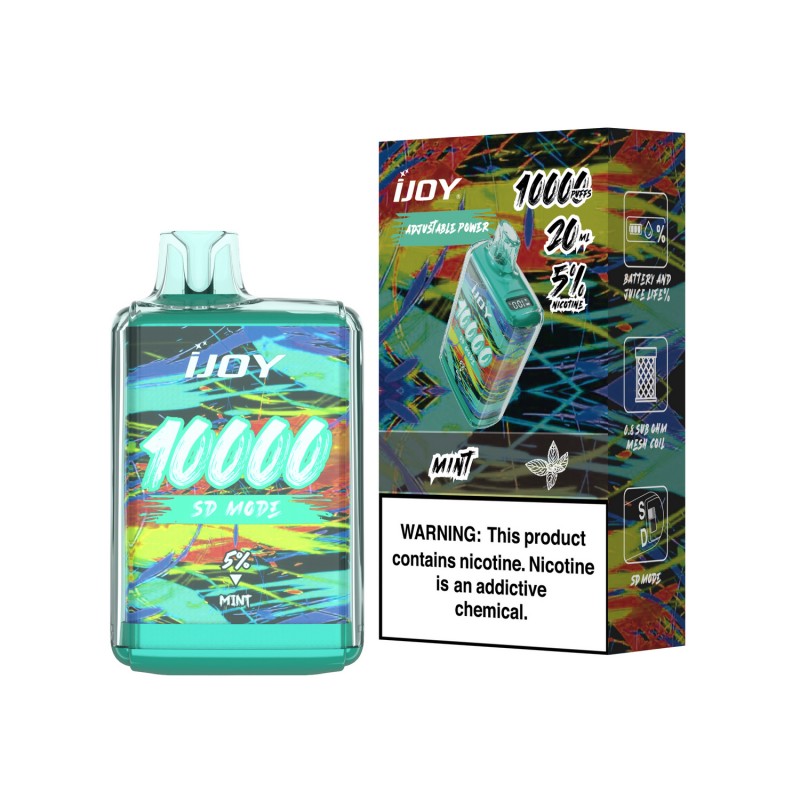 Mint iJoy Bar SD10000 Disposable Vape Kit | Vapesourcing