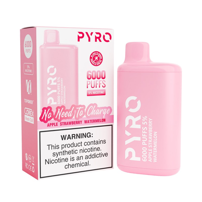 Pyro 6000 Puffs with Non-Rechargeable Battery