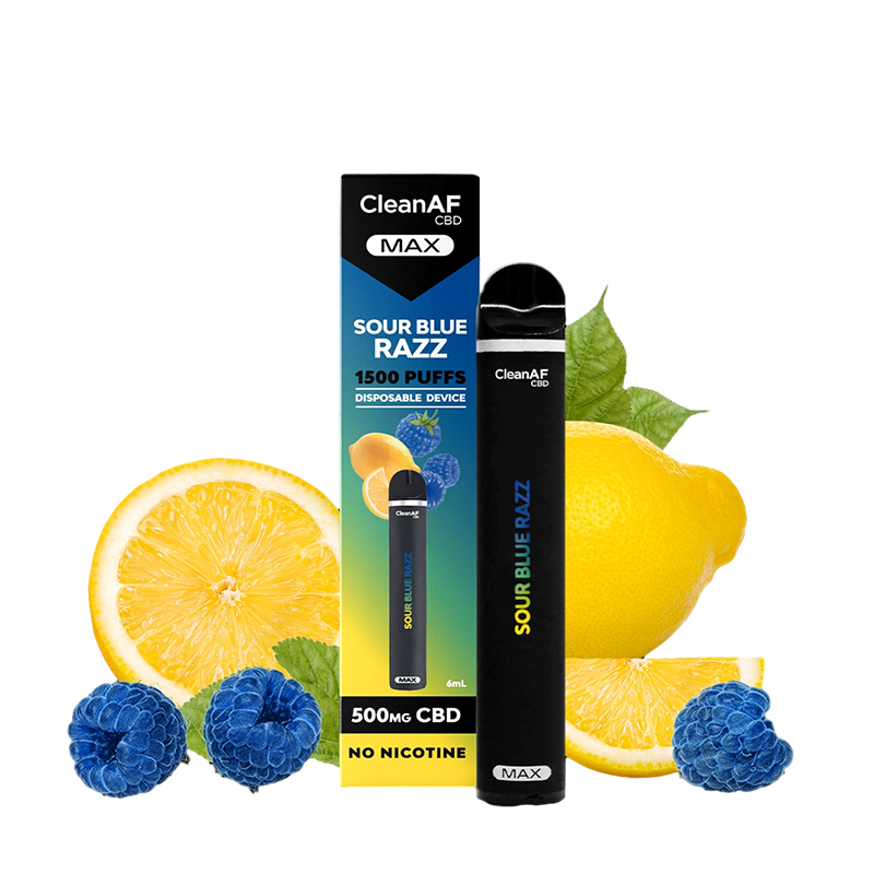 CleanAF CBD MAX Disposable Vape Kit 1500 Puffs 500mg | Vapesourcing