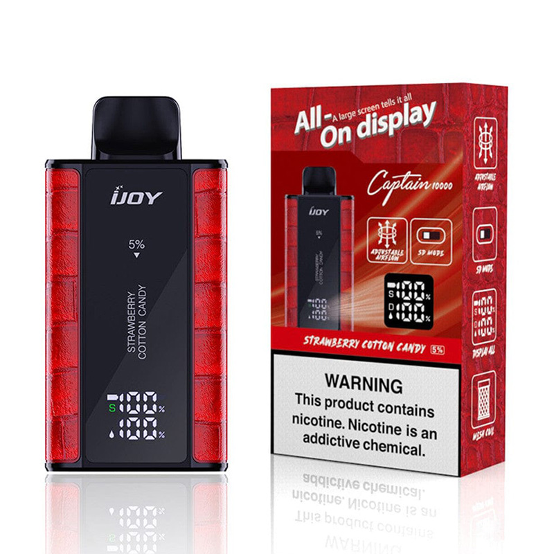 Strawberry Cotton Candy IJOY Captain 10000 Disposable Vape Kit ...