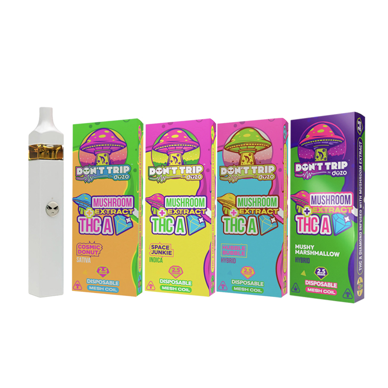 Dozo Don't Trip Mushroom Thc-a Diamond Disposable Vape 2.5g 