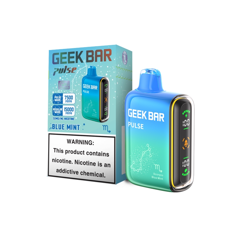 Blue Mint Geek Bar Pulse 15000 Disposable Vape Kit | Vapesourcing