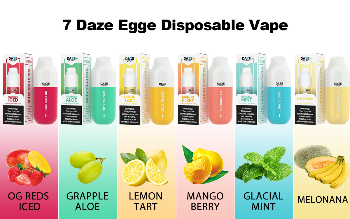 best 7 Daze Egge Disposable Vape
