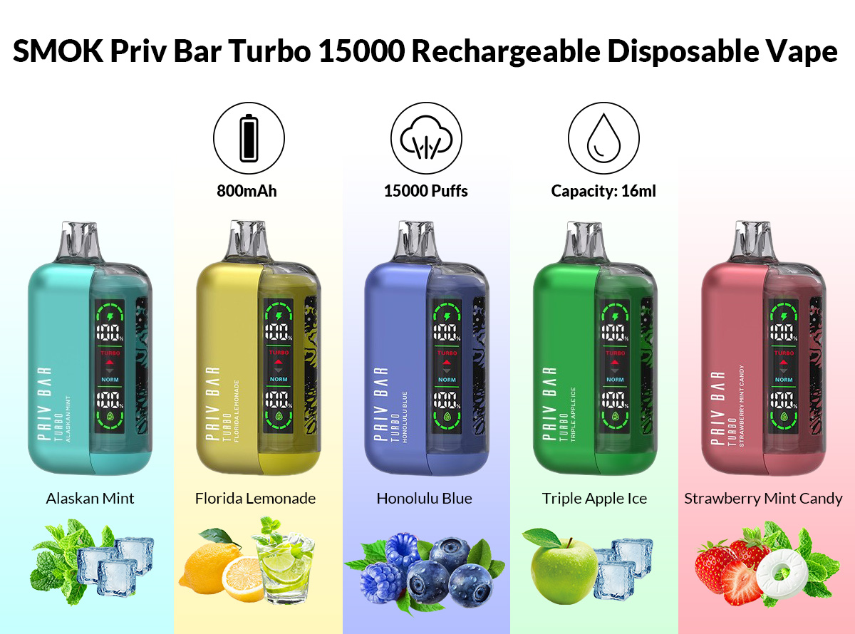 SMOK Priv Bar Turbo 15000 hot sale