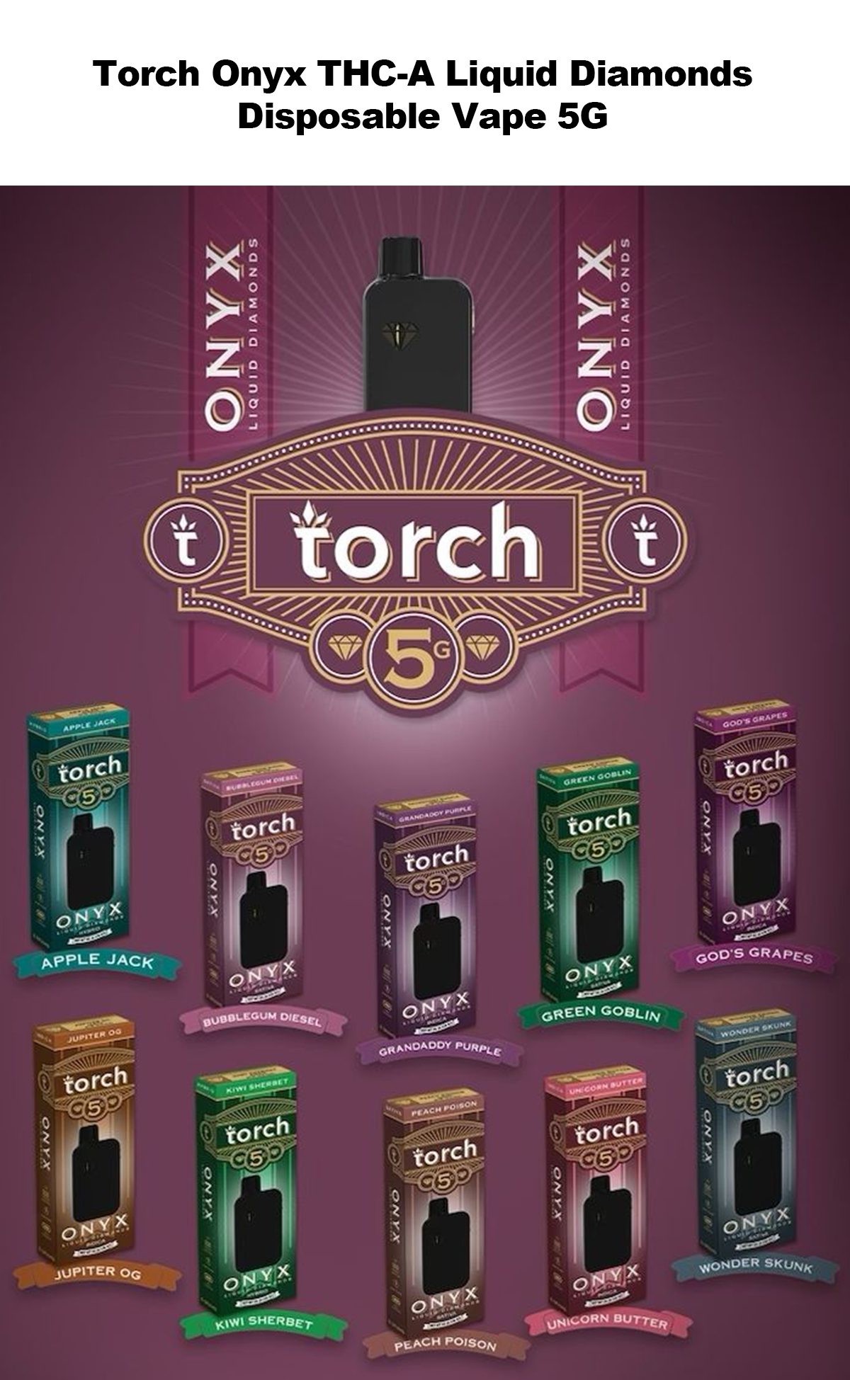 cheap Torch Onyx THC-A Liquid Diamonds