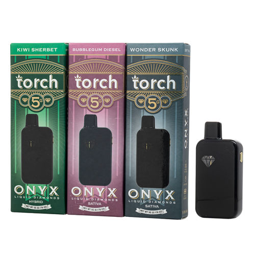 Torch Onyx THCA Liquid Diamonds Disposable Vape 5G Vapesourcing