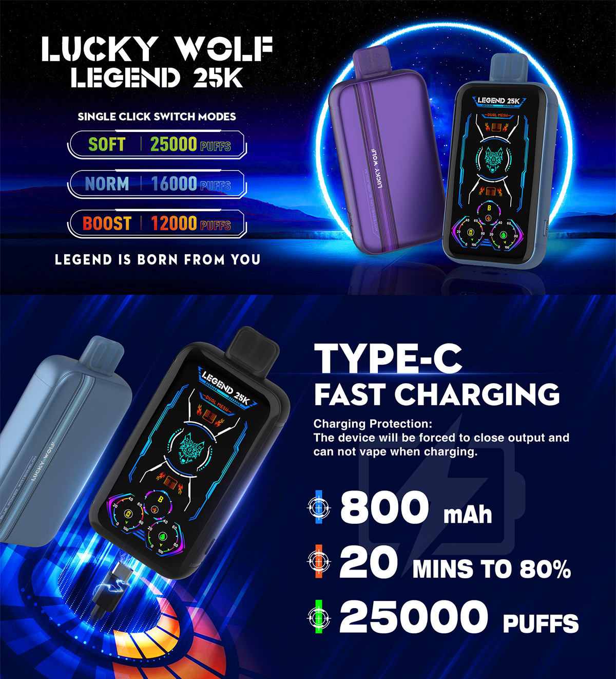 SnowWolf Lucky Wolf Legend 25K hot sale