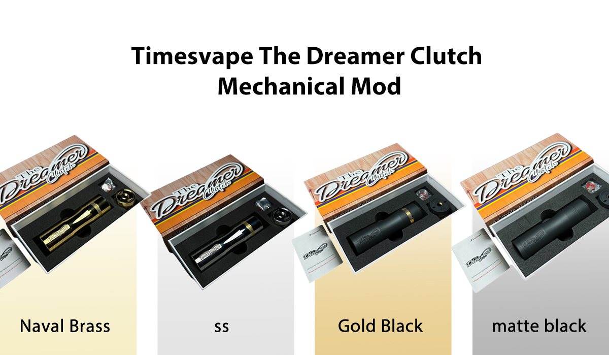 Timesvape The Dreamer Clutch Mechanical Mod for sale