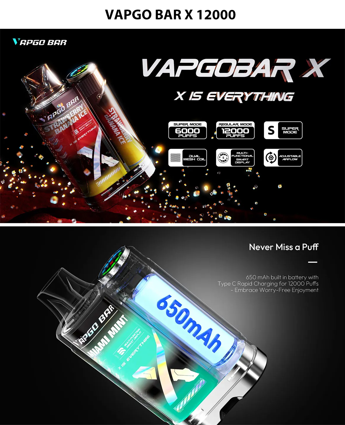 cheap VAPGO BAR X 12000