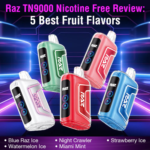 how much is elf bar vape Raz TN9000 Night Crawler Zero Nicotine – Smoke & Vape Shops main image 0